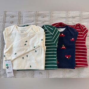 Carter's Long Sleeve Christmas Onsies